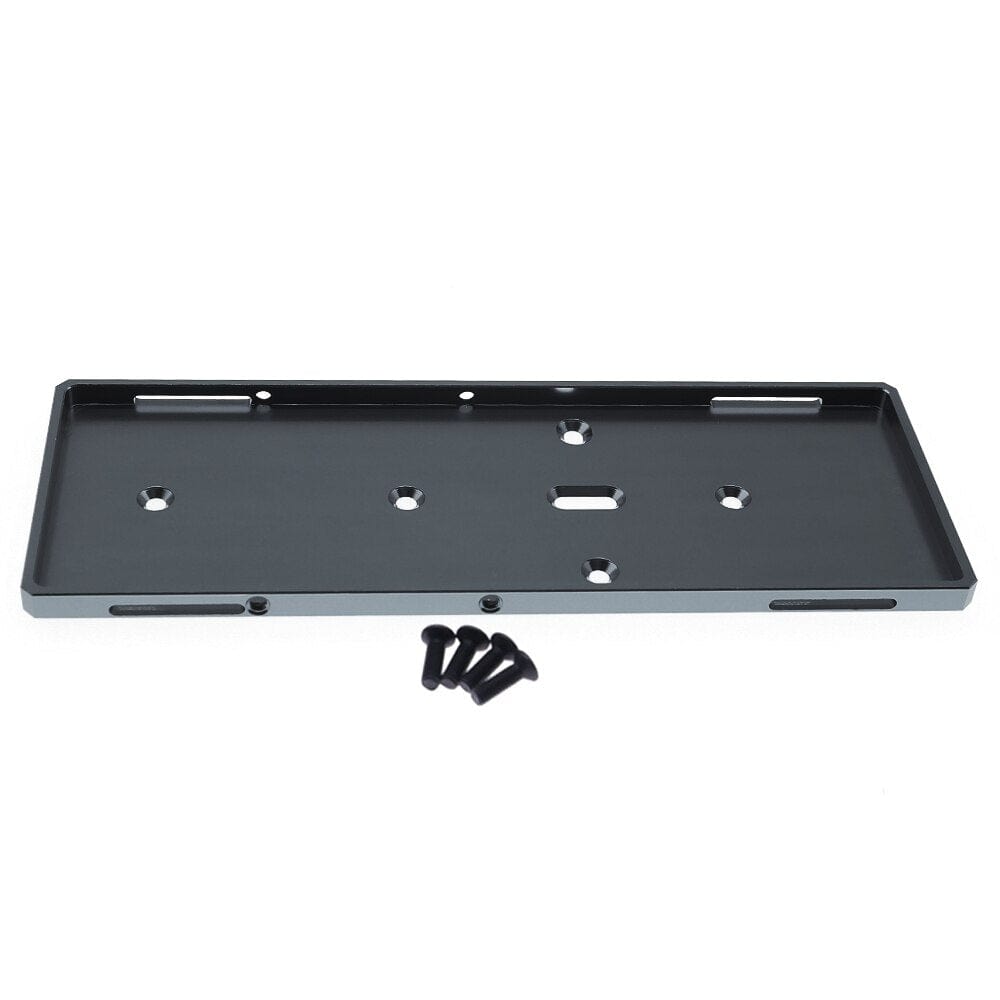 RCAWD Black Alumium battery tray mount plate for ECX 1/12 Barrage 1/18 Temper 1/10 RGT 136100 and FTX Outback