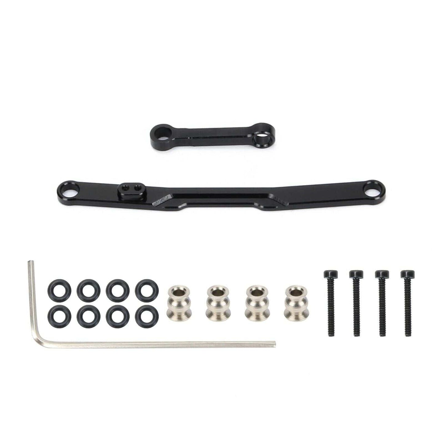 RCAWD Black Axial SCX24 Crawler Fix Link Steering Rod front steering saver complete HRASXTF49X01 upgrade parts