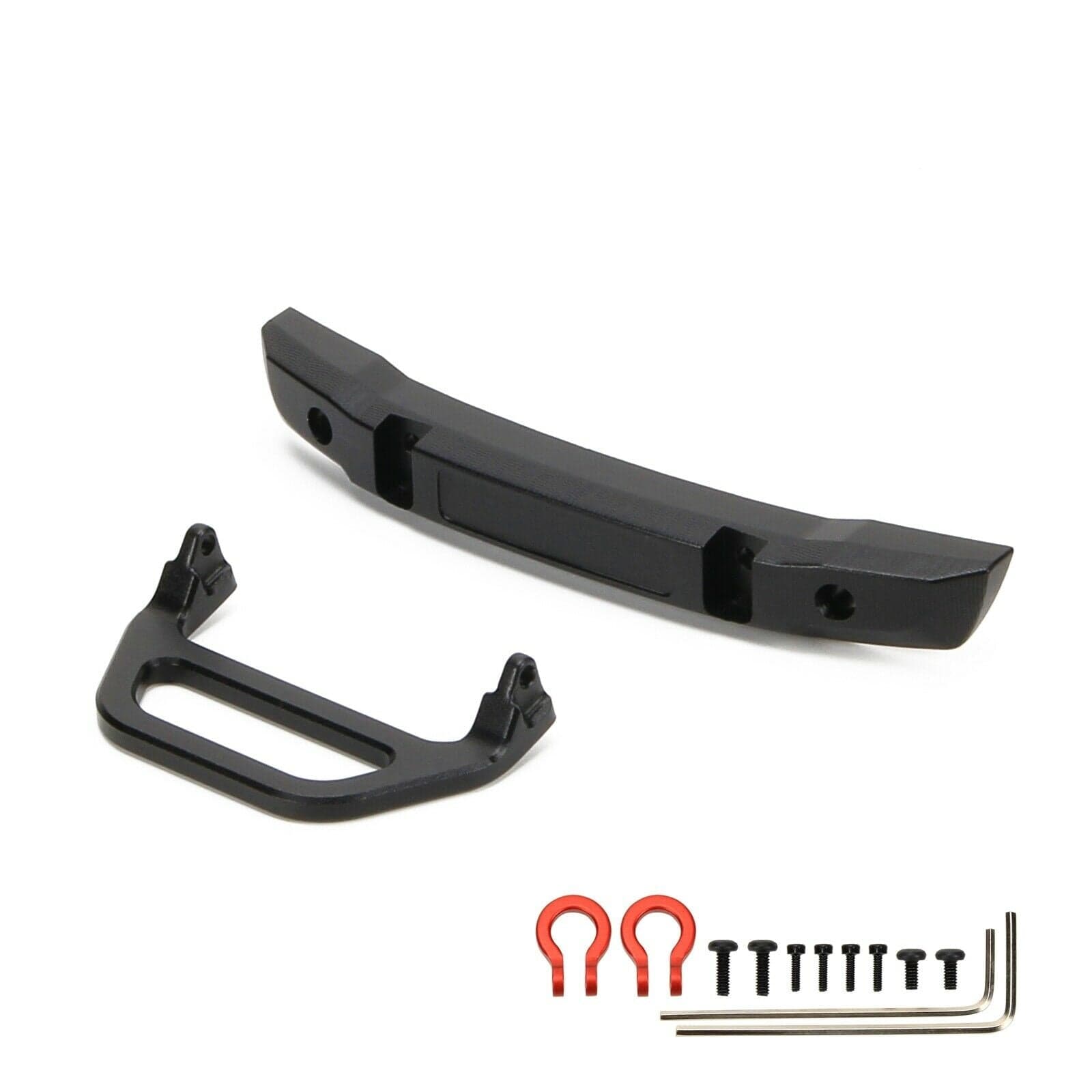 RCAWD Black Axial SCX24 U-shaped Front Bumper Alloy New Design Uupgrade Parts - RCAWD