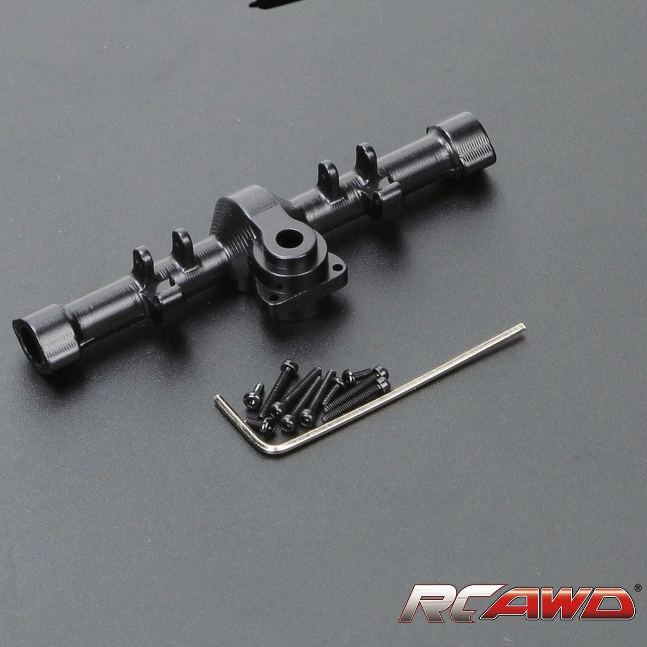 RCAWD Black RCAWD 1/24 Axial SCX24 Upgrades Aluminum alloy rear axle housing w/o gears SCX2456