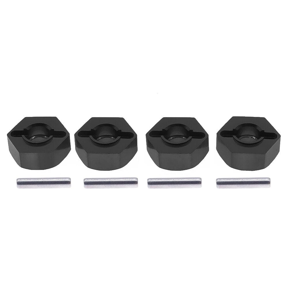 RCAWD Black RCAWD 12mm  wheel hex for 1/10 RGT 86100 86110 FTX5579 Outback Fury crawler parts 4pcs