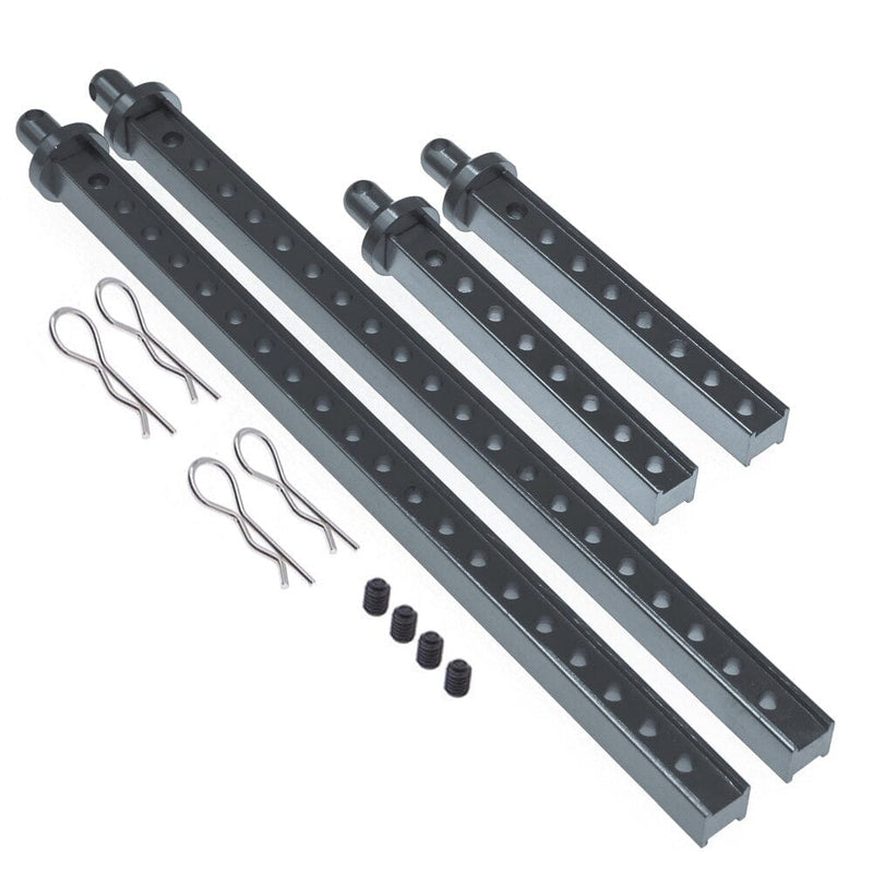 RCAWD Black RCAWD Aluminum body post with body clips for RGT 136100 FTX5586 outback parts 4pcs