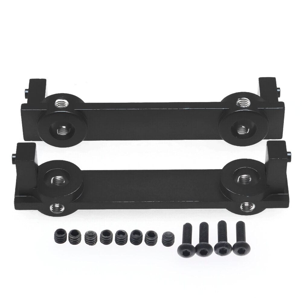 RCAWD black RCAWD Aluminum front and rear bumper mount for ECX 1/12 Barrage 1/18 Temper 1/10 RGT 136100 and FTX Outback crawler parts 2pcs