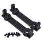 RCAWD Black RCAWD Aluminum front and rear bumper mounts for 1/10 RGT 86100 86110 FTX5579 Outback Fury crawler part 2pcs