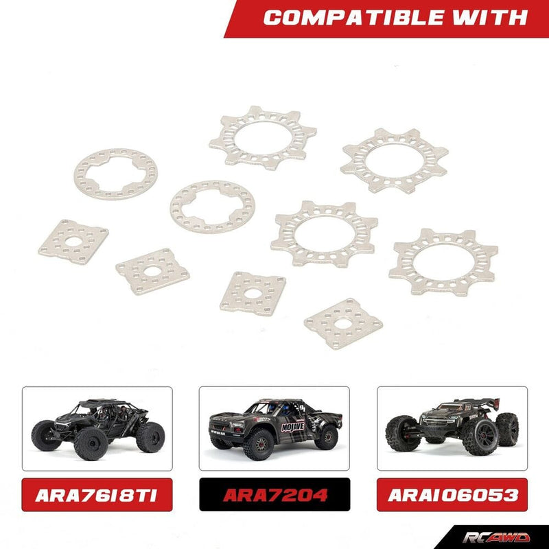 RCAWD arrma 6s upgrades parts Active Diff Plates ARA310984BL - RCAWD