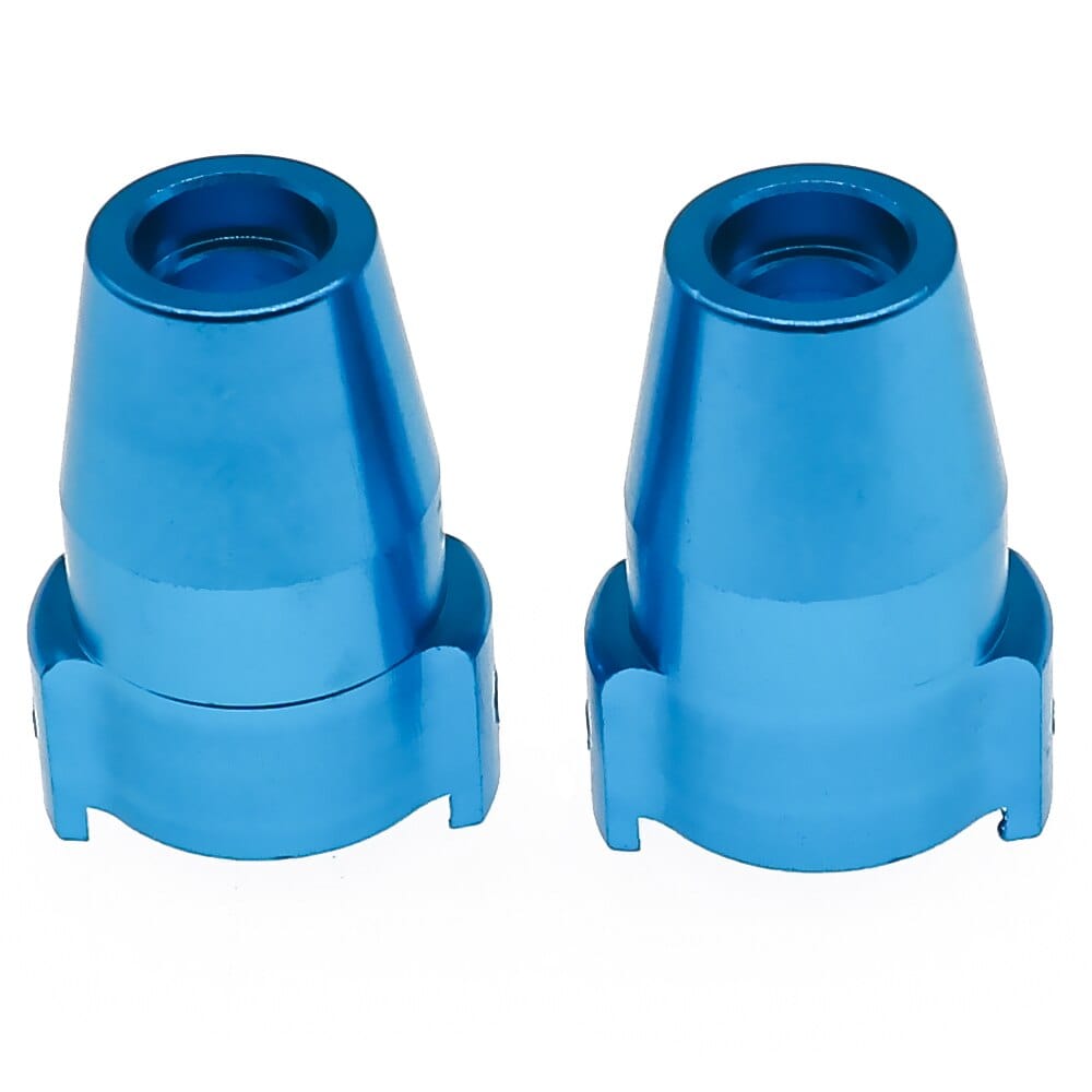 RCAWD Blue Alumium rear hub carrier rear axle cover bushing for ECX 1/12 Barrage 1/18 Temper 1/10 RGT 136100 and FTX Outback crawler 2pcs