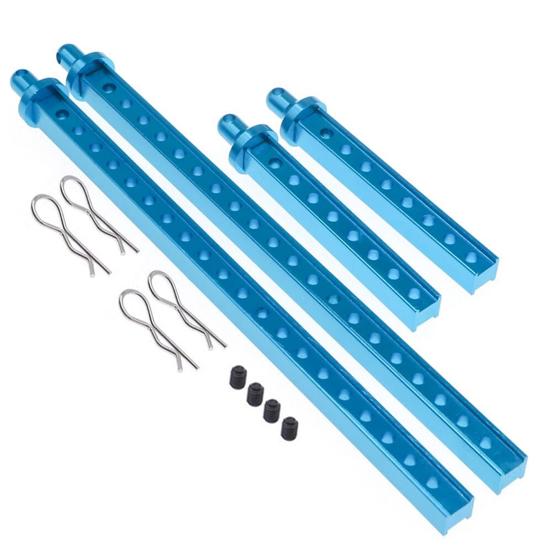 RCAWD Blue RCAWD Aluminum body post with body clips for RGT 136100 FTX5586 outback parts 4pcs