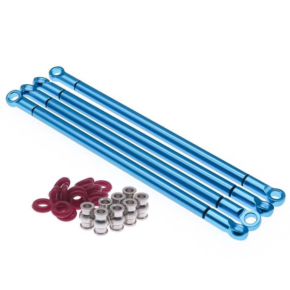 RCAWD Blue RCAWD Aluminum side linkage for 1/10 RGT 136100 and FTX Outback crawler FTX5586 upgraded parts 4pcs