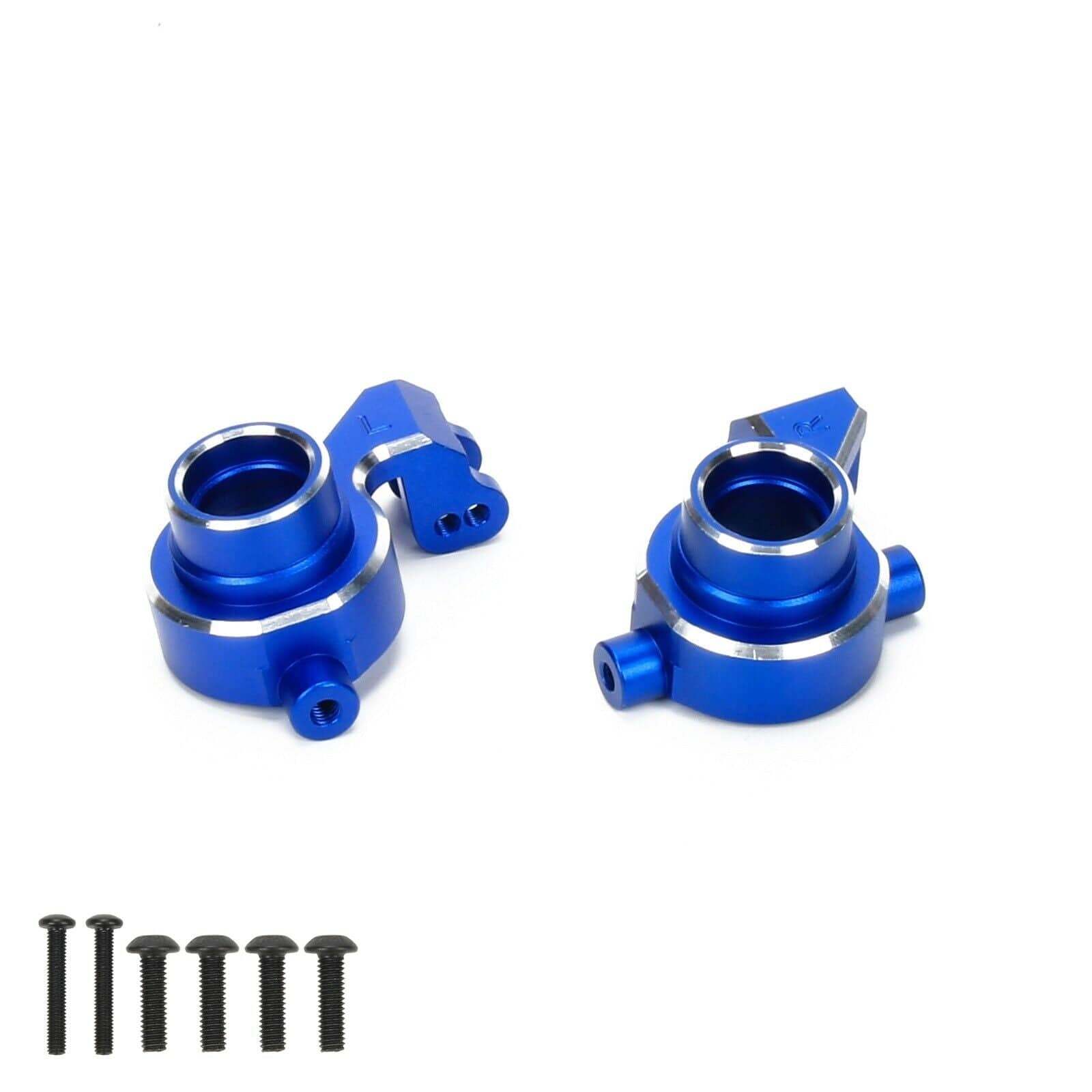 RCAWD Blue Traxxas Maxx Steering blocks left & right 8937 RCAWD