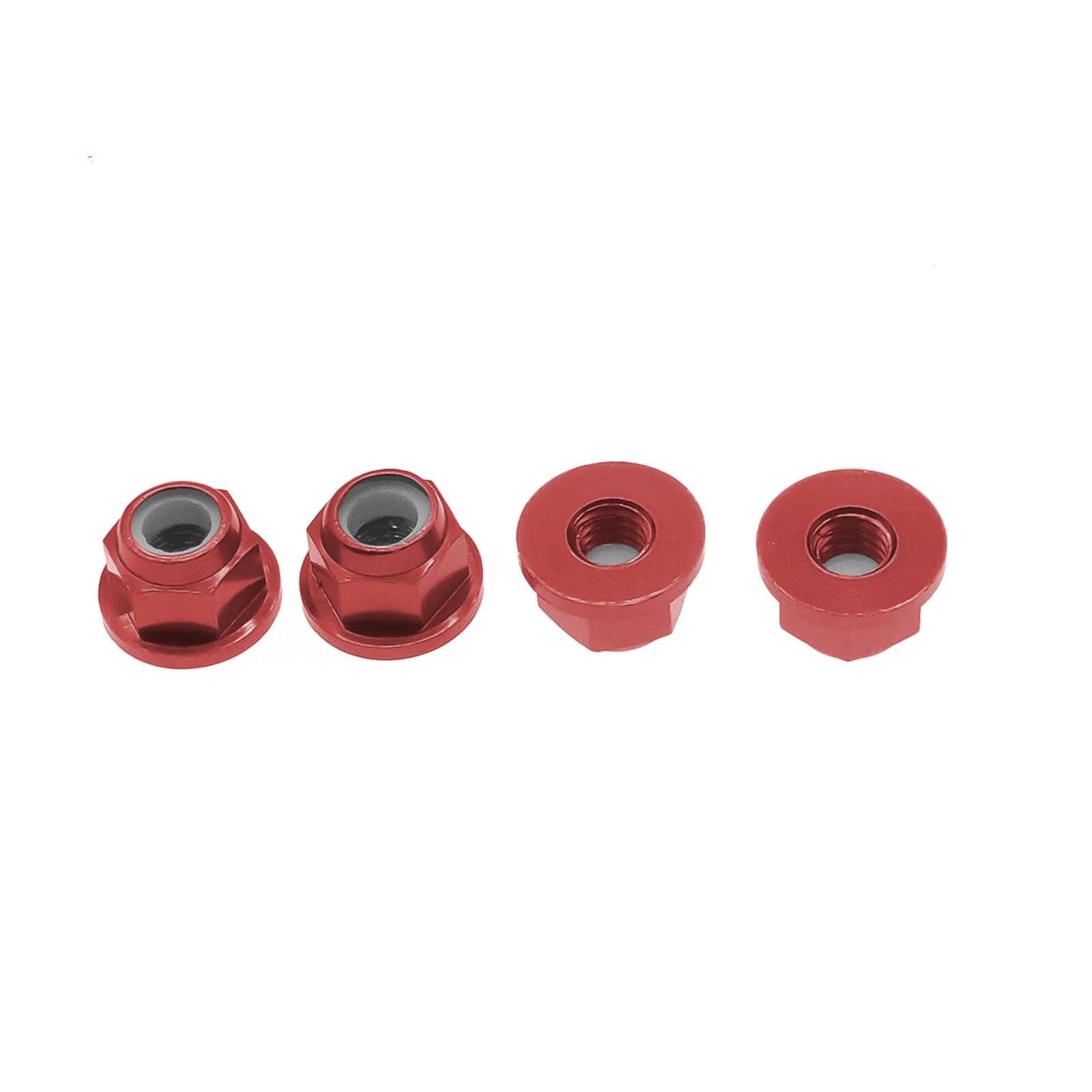 RCAWD ECX UPGRADE PARTS m4 4mm wheel hex lock nut RCAWD Aluminum CNC DIY Upgrade Hop-up parts For 1-10 ECX 2WD Series Ruckus AMP red