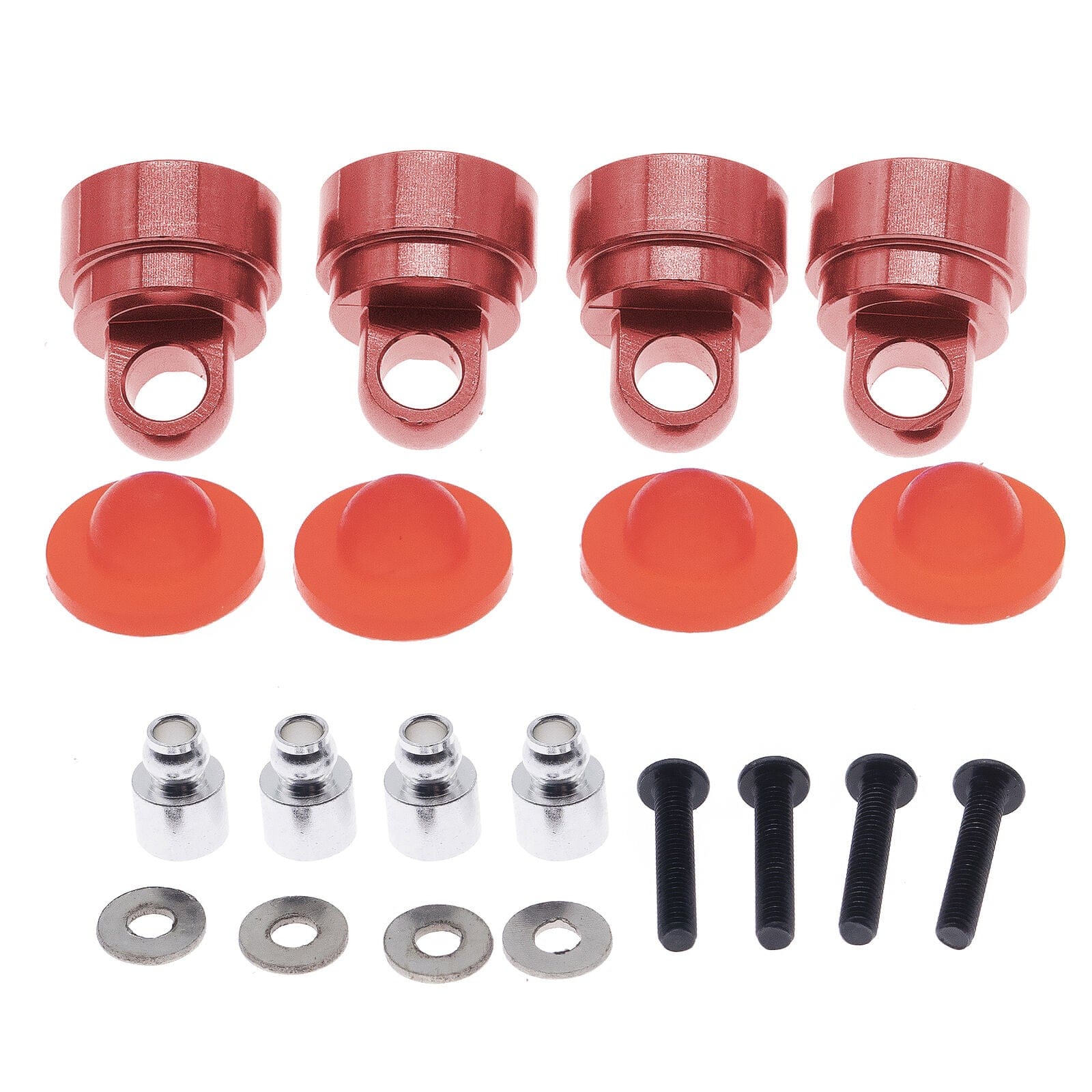 RCAWD ECX UPGRADE PARTS RCAWD Alloy Shock Cap Piston Pivot Ball Set for All ECX 1/10 2WD Series