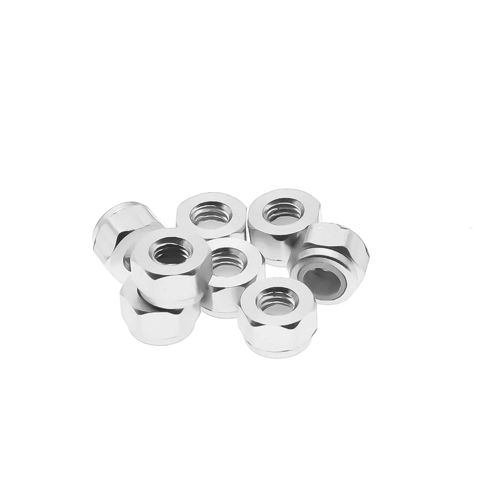 RCAWD ECX UPGRADE PARTS Silver RCAWD M3 Wheel Hex Lock Nut Tire Nut ECX1059 For RC Hobby Car 1-10 ECX 2WD Series 8PCS