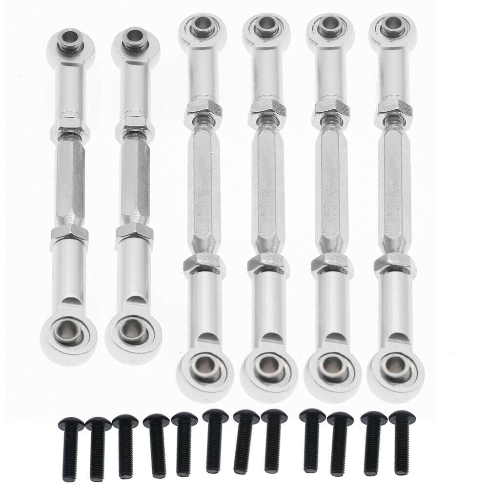 RCAWD ECX UPGRADE PARTS Silver RCAWD RC tie rod steering Toe link linkage for 1/10 ECX 2WD series Ruckus