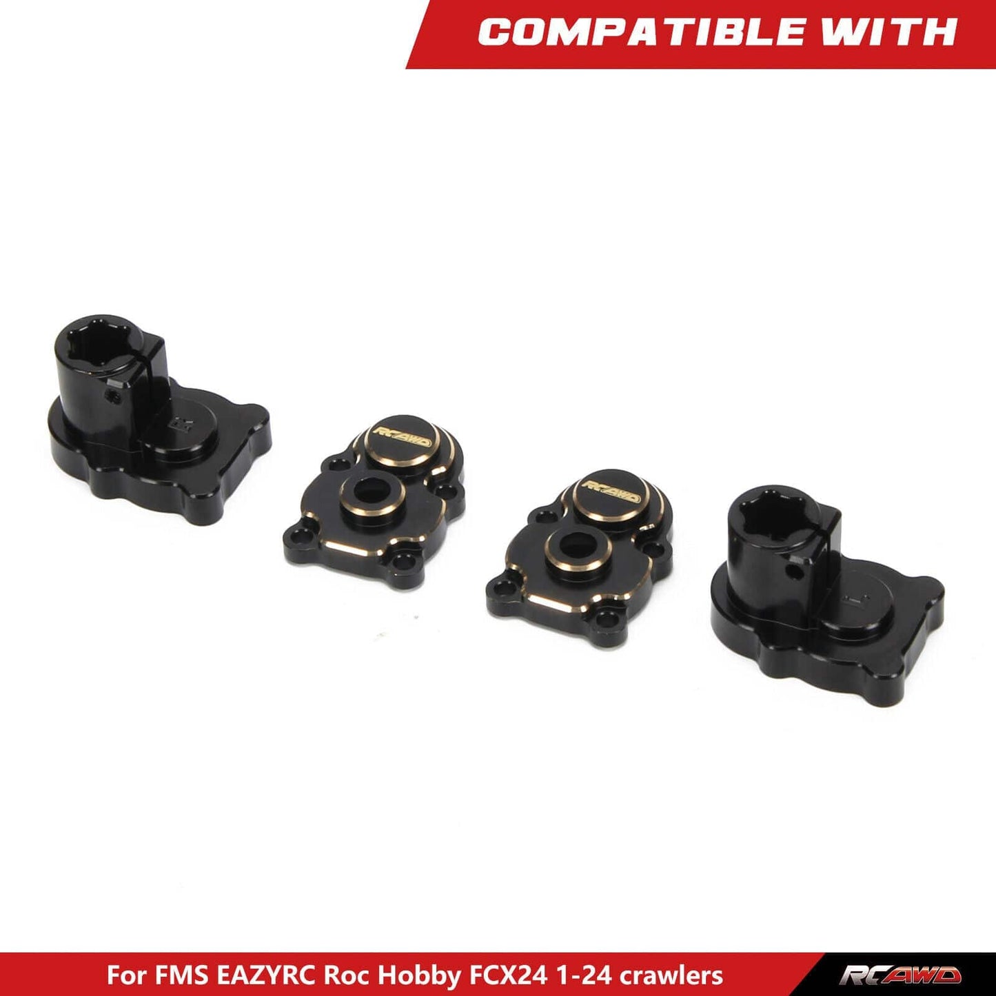 RCAWD FMS FCX24 RCAWD Rear Brass Portal Housing for 1/24 FMS FCX24
