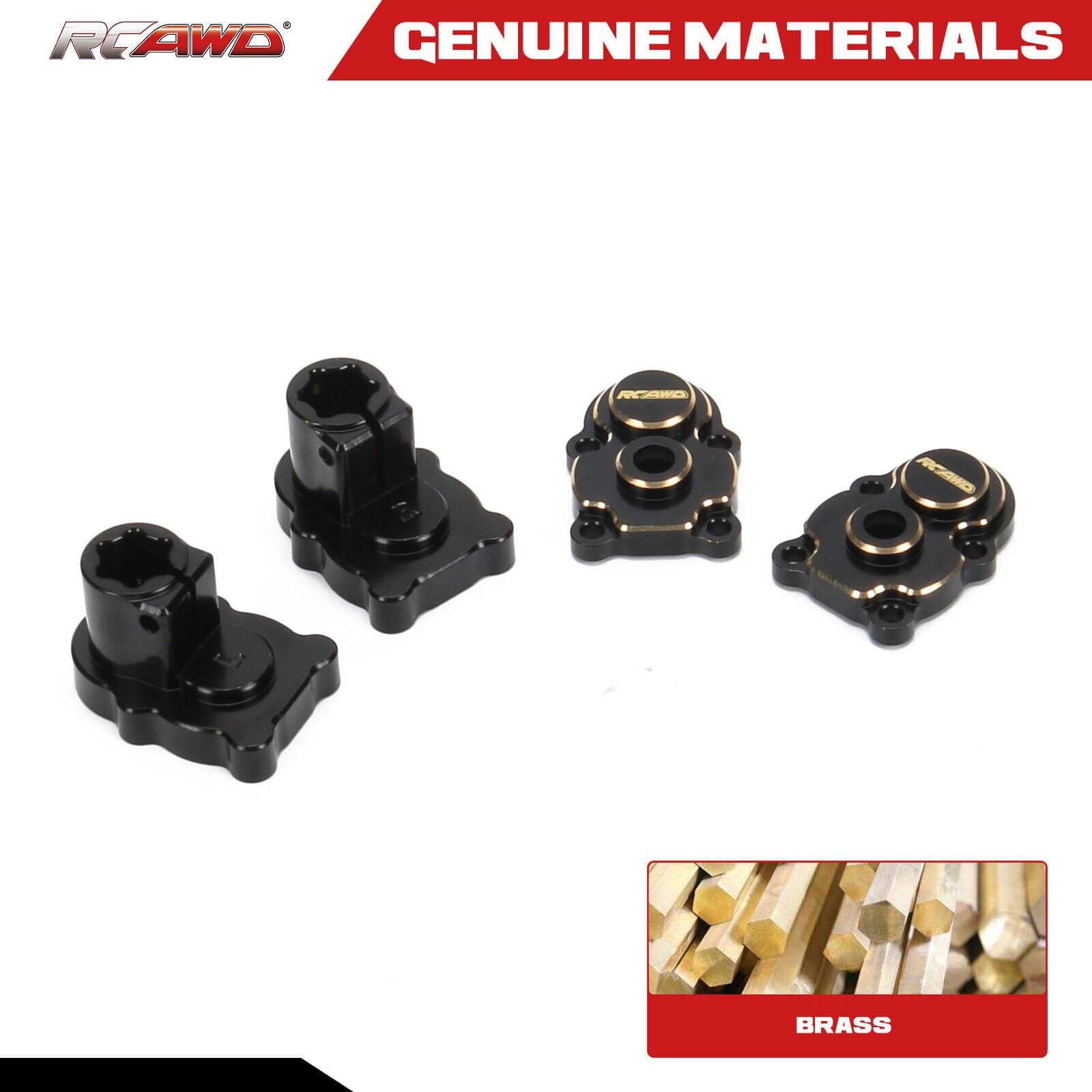 RCAWD RCAWD Brass Rear Portal Housing for 1/24 FMS FCX24-