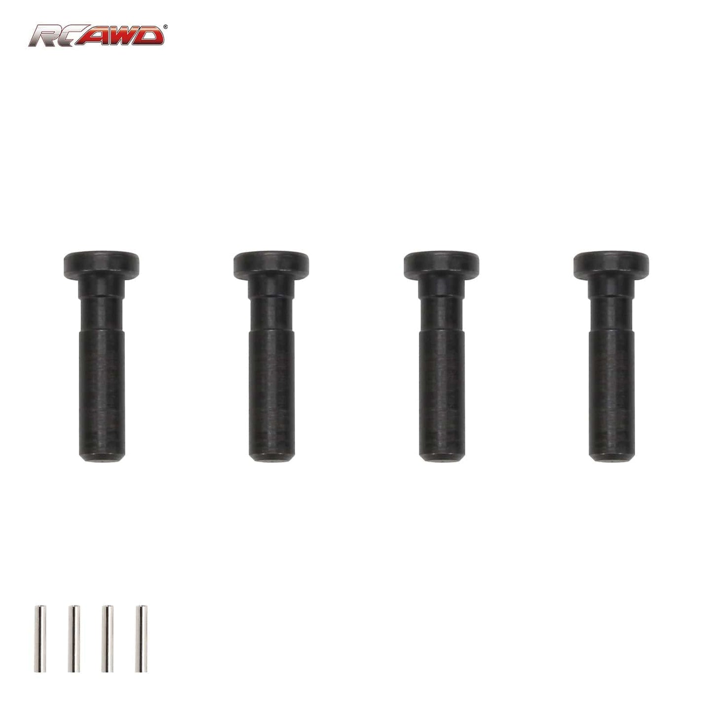 RCAWD LOSI 1/8 LMT Black #45 Front Kingpin steering screw pin 4*17.5MM for 1-8 Losi LMT RC car Upgrded part
