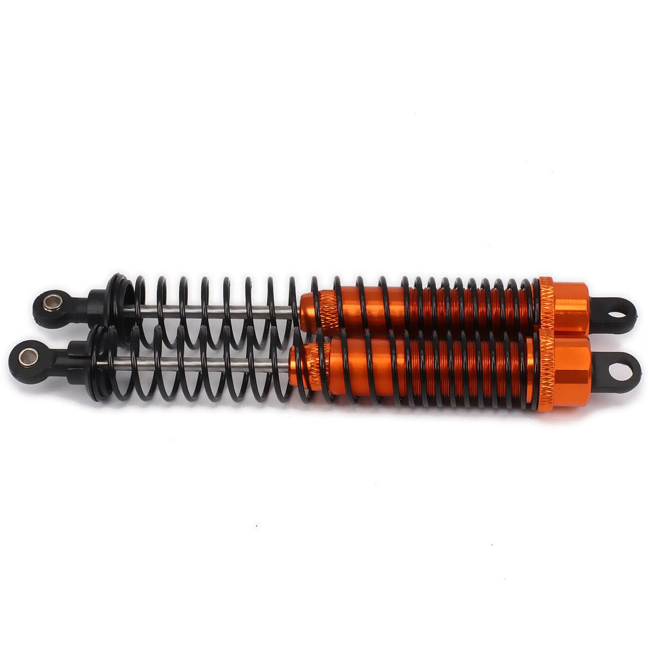 RCAWD RC CAR UPGRADE PARTS Orange RCAWD Adjustable 130mm RC Shock Absorber Damper For RC Car 1/10 Model Car 2PCS