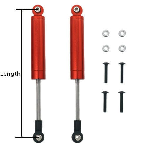 RCAWD RC CAR UPGRADE PARTS RCAWD 4PCS 60 - 100mm Shock Absorber for Axial SCX10 II Traxxas TRX4 MST Redcat