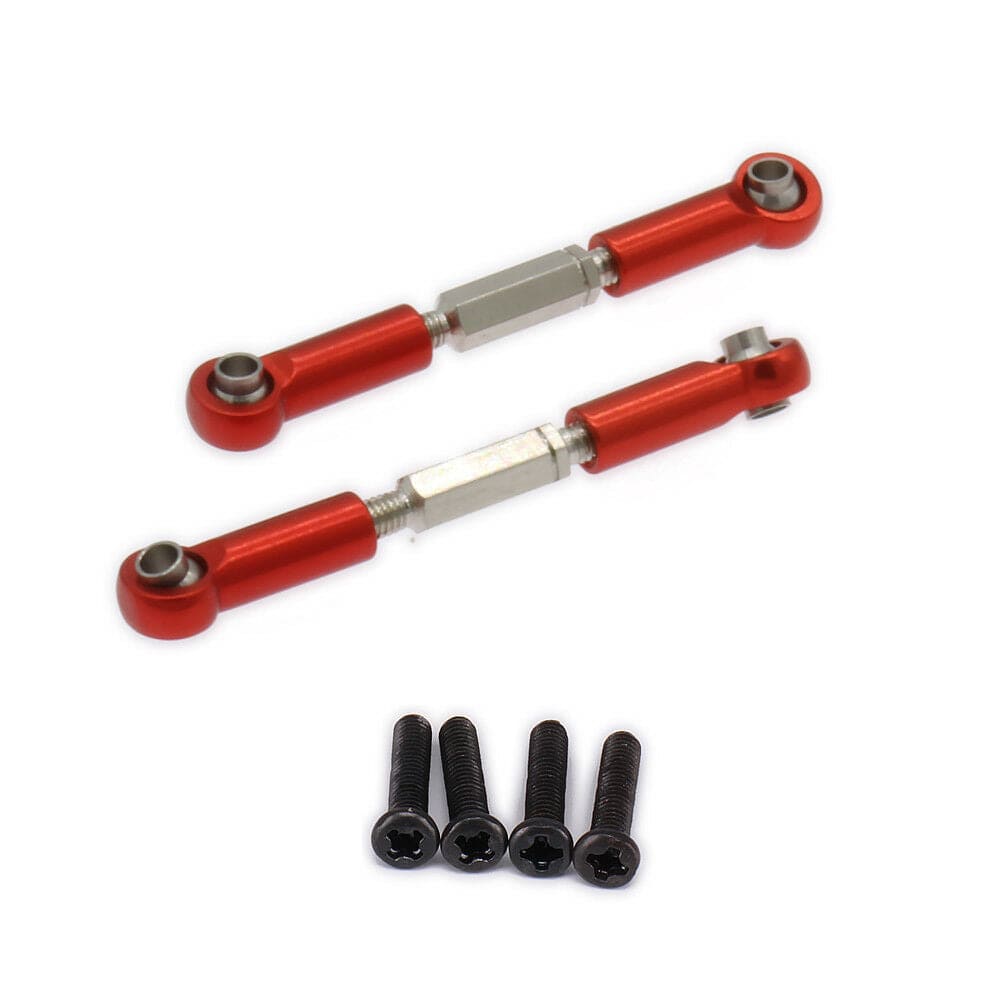 RCAWD RC CAR UPGRADE PARTS Red RCAWD Alloy Front/ Rear Servo Link DIDC1042 For RC Hobby 1/18 Dromida BX MT SC 4.18 2PCS