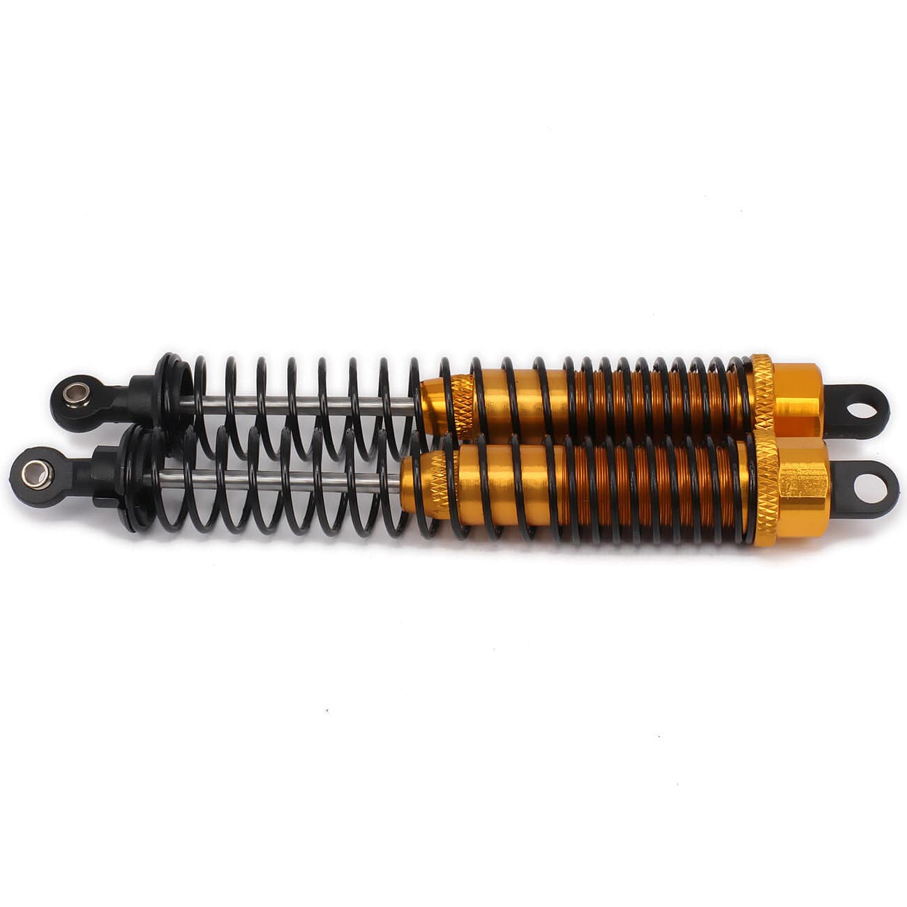 RCAWD RC CAR UPGRADE PARTS Yellow RCAWD Adjustable 130mm RC Shock Absorber Damper For RC Car 1/10 Model Car 2PCS