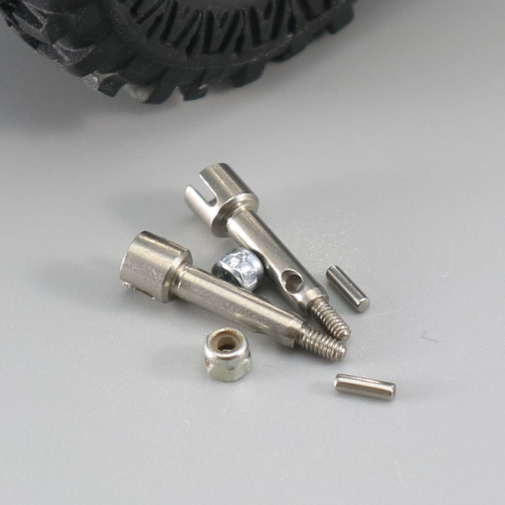 RCAWD RCAWD 1/24 Axial SCX24 Upgrades 2x Hardened stainless steel front stub axle/front wheel shaft SCX2427S