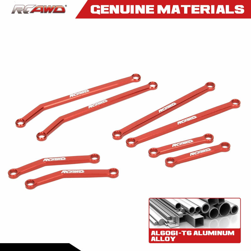 RCAWD Axial SCX24 Deadbolt Upgrades High Clearance full set linkage toe link tie rod SCX2545 - RCAWD