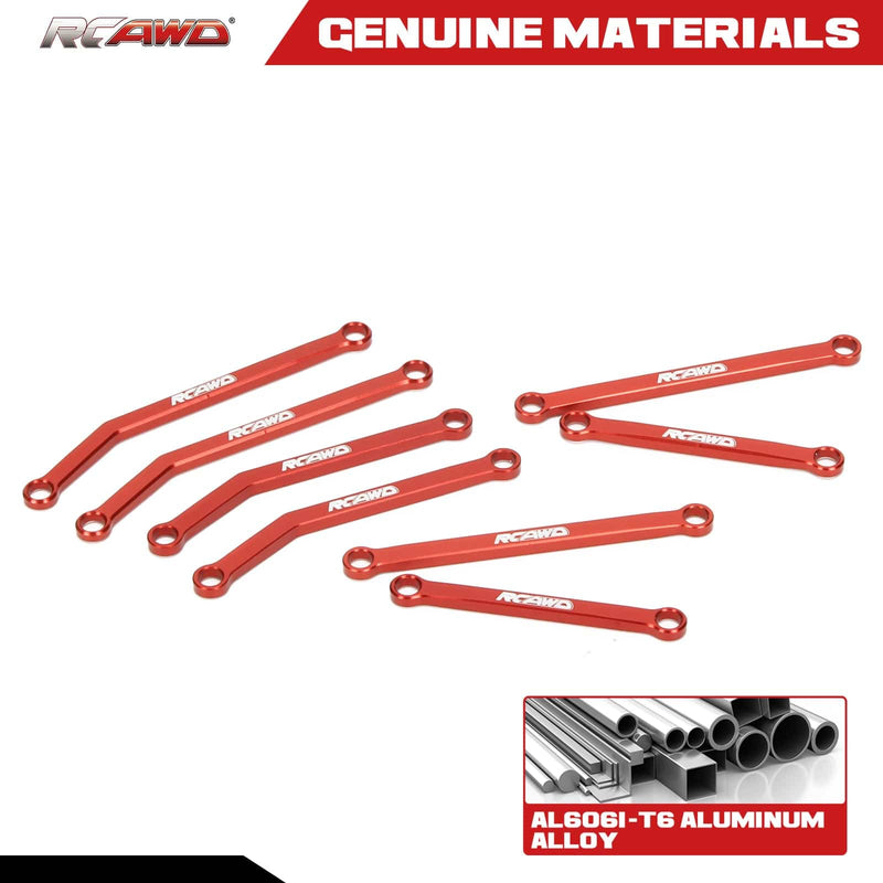 RCAWD Axial SCX24 Upgrades High Clearance linkage toe link tie rod SCX2546 for C10 Jeep Wrangler Bronco - RCAWD
