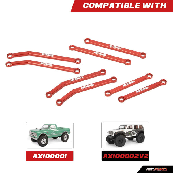 RCAWD Axial SCX24 Upgrades High Clearance linkage toe link tie rod SCX2546 for C10 Jeep Wrangler Bronco - RCAWD