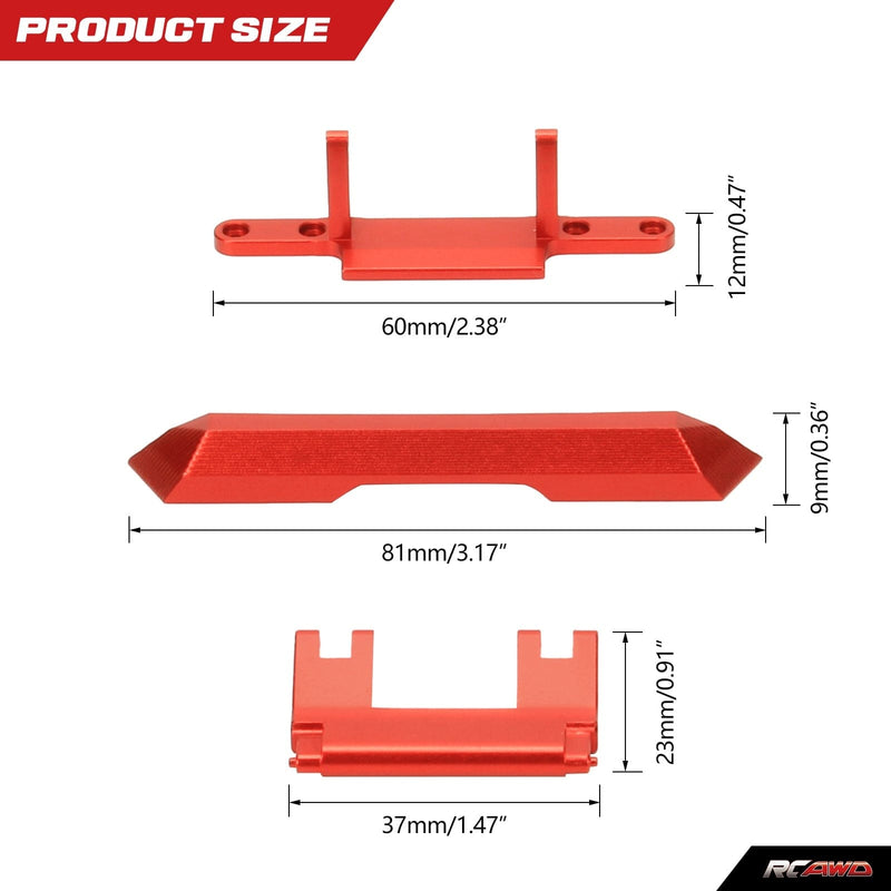RCAWD Axial SCX24 Gladiator Upgrades Rear Bumper & Hinge SCX2499 - RCAWD