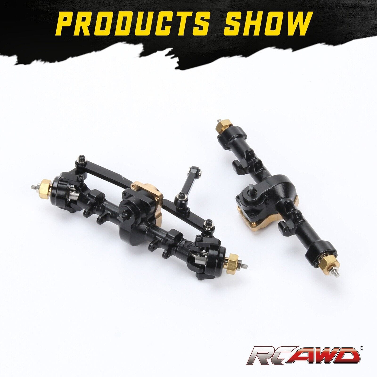 RCAWD RCAWD Alloy Front Rear Axle Housing W/steel Gears for Axial 1/24 SCX24 Crawlers