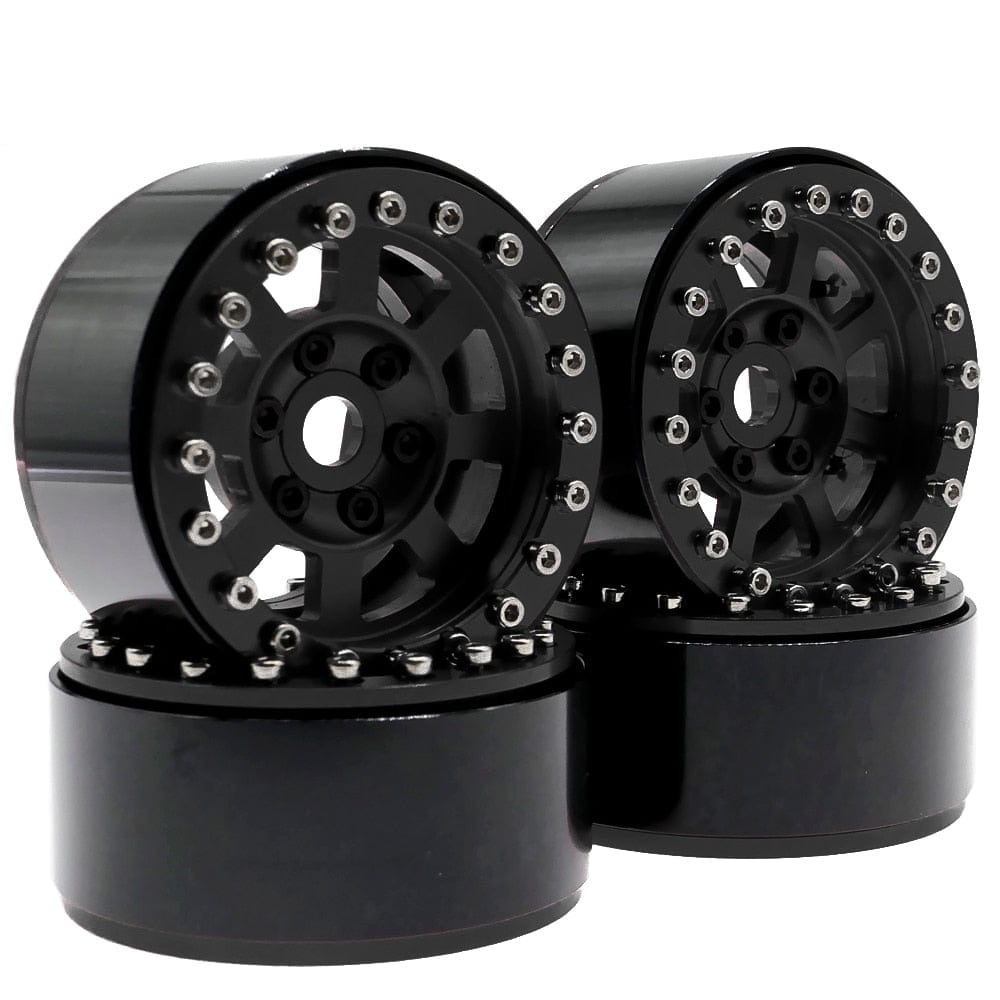 RCAWD RCAWD Aluminum beadlock 1.9 wheels for ECX 1/12 Barrage 1/18 Temper 1/10 RGT 136100 and FTX Outback crawler 4pcs