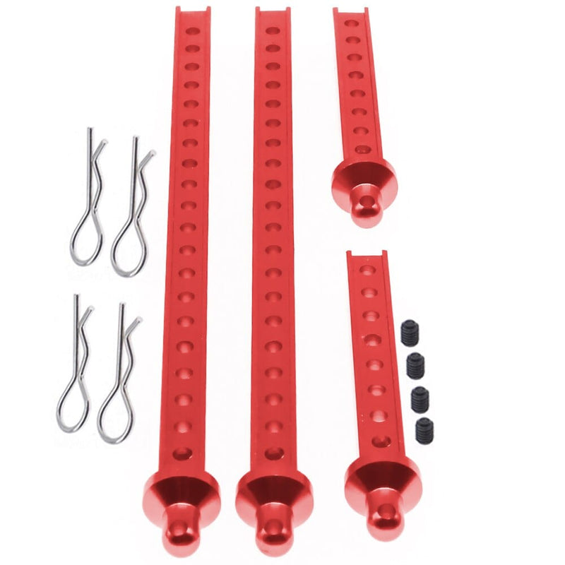 RCAWD RCAWD Aluminum body post with body clips for RGT 136100 FTX5586 outback parts 4pcs