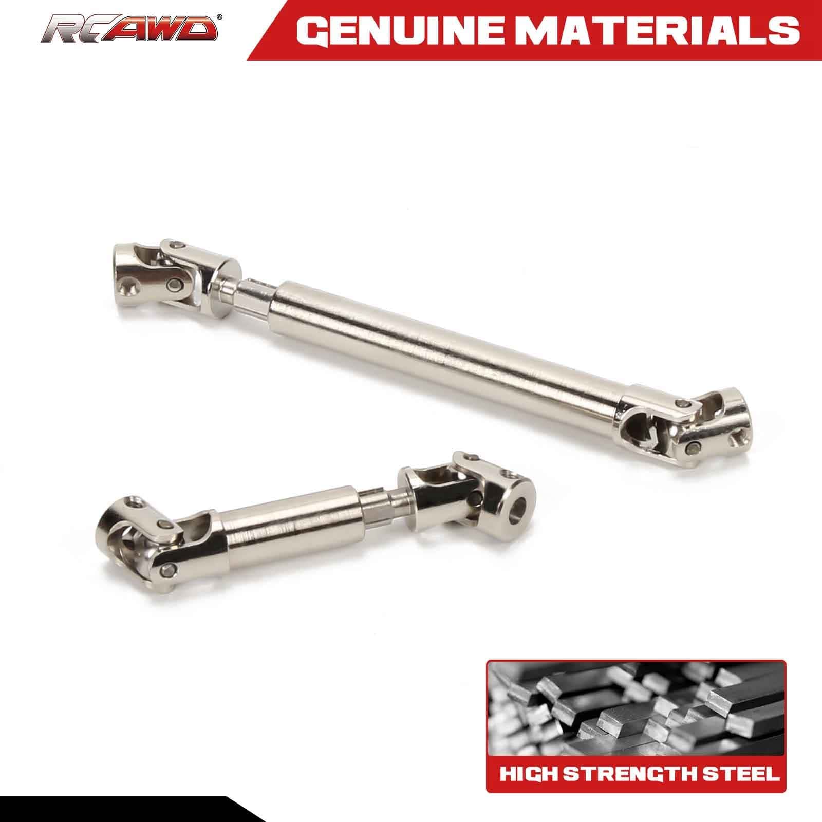 RCAWD RCAWD Axial SCX24 Upgrades #45 steel center CVD driveshaft combo SCX2498S