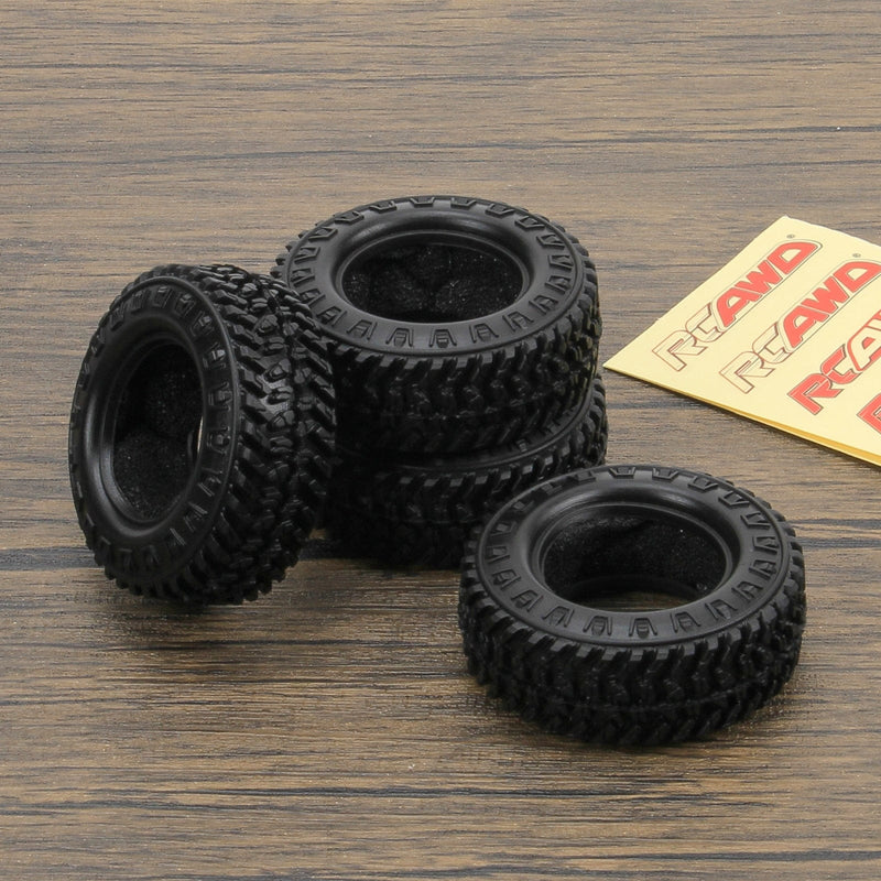 RCAWD 4pcs 55*21 mm rubber tire for FMS FCX24 crawlers - RCAWD