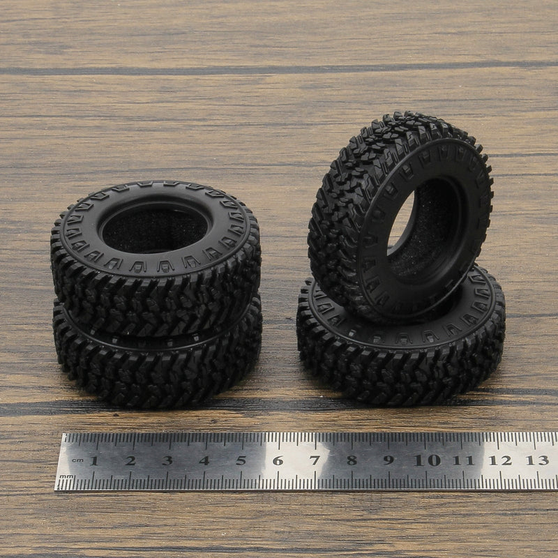 RCAWD 4pcs 58*22mm Rubber Tire for FMS FCX24 crawlers - RCAWD