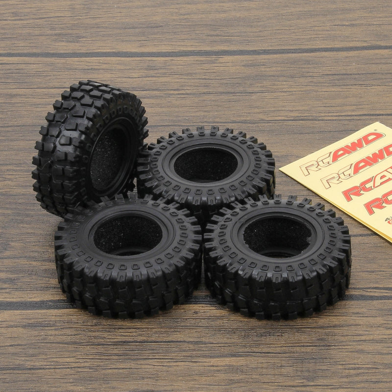 RCAWD 4pcs 58*22mm rubber tire for FMS FCX24 1-24 crawlers - RCAWD