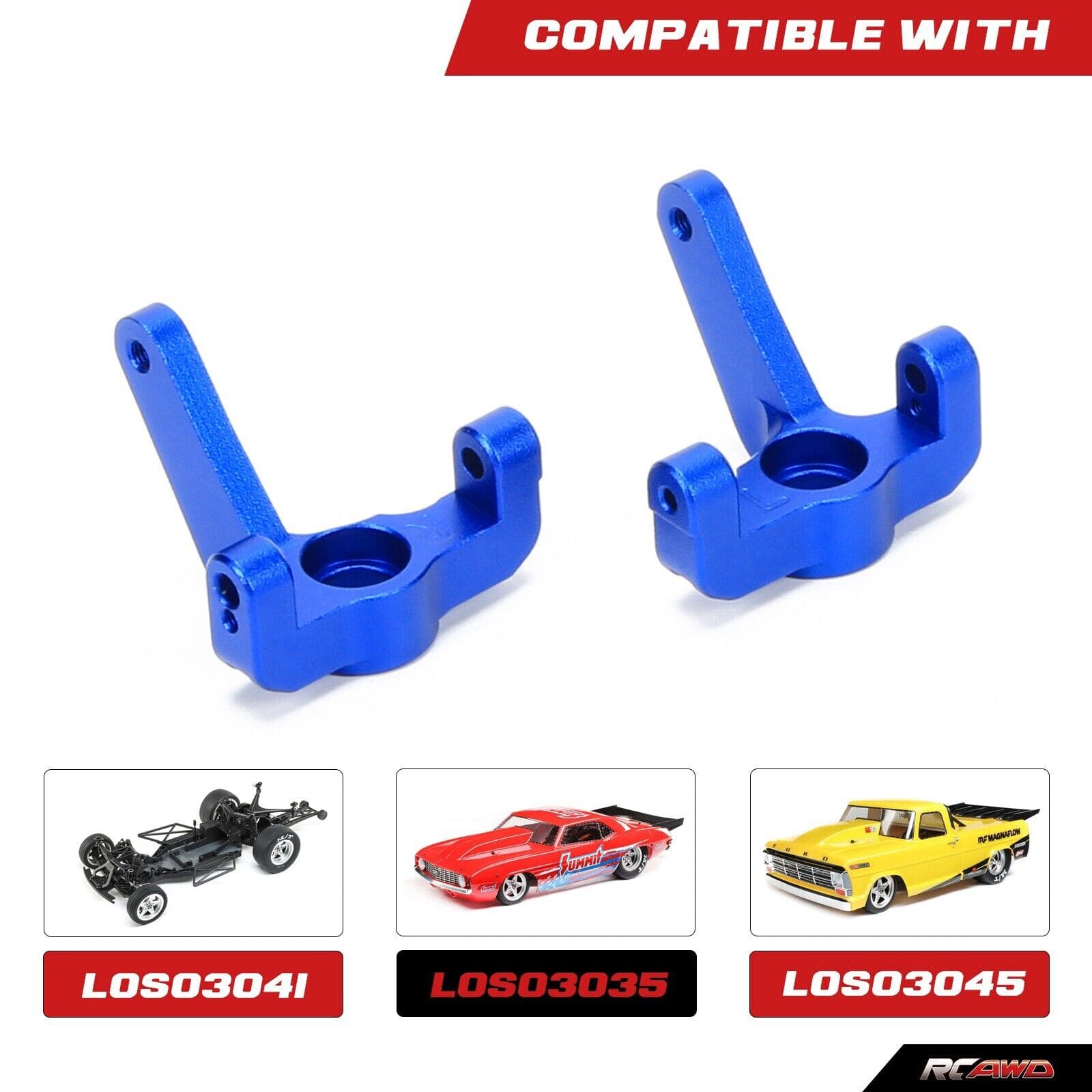RCAWD RCAWD Losi 1-10 22S 2WD Steering Hub Carrier LOS334016
