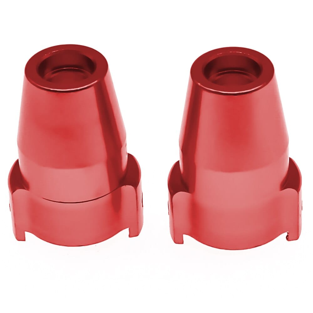 RCAWD Red Alumium rear hub carrier rear axle cover bushing for ECX 1/12 Barrage 1/18 Temper 1/10 RGT 136100 and FTX Outback crawler 2pcs