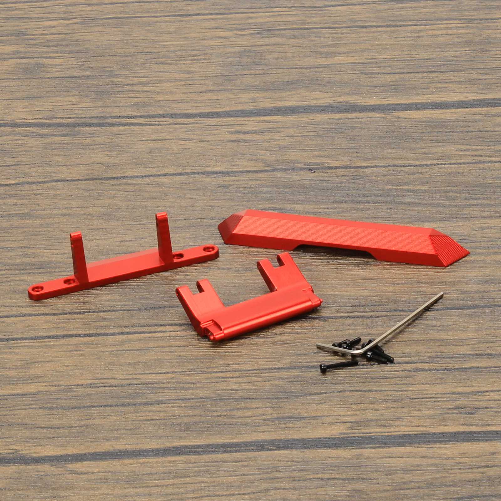 RCAWD Red RCAWD 1/24 Axial SCX24 Upgrades Machined alloy Rear Bumper & Hinge SCX2499
