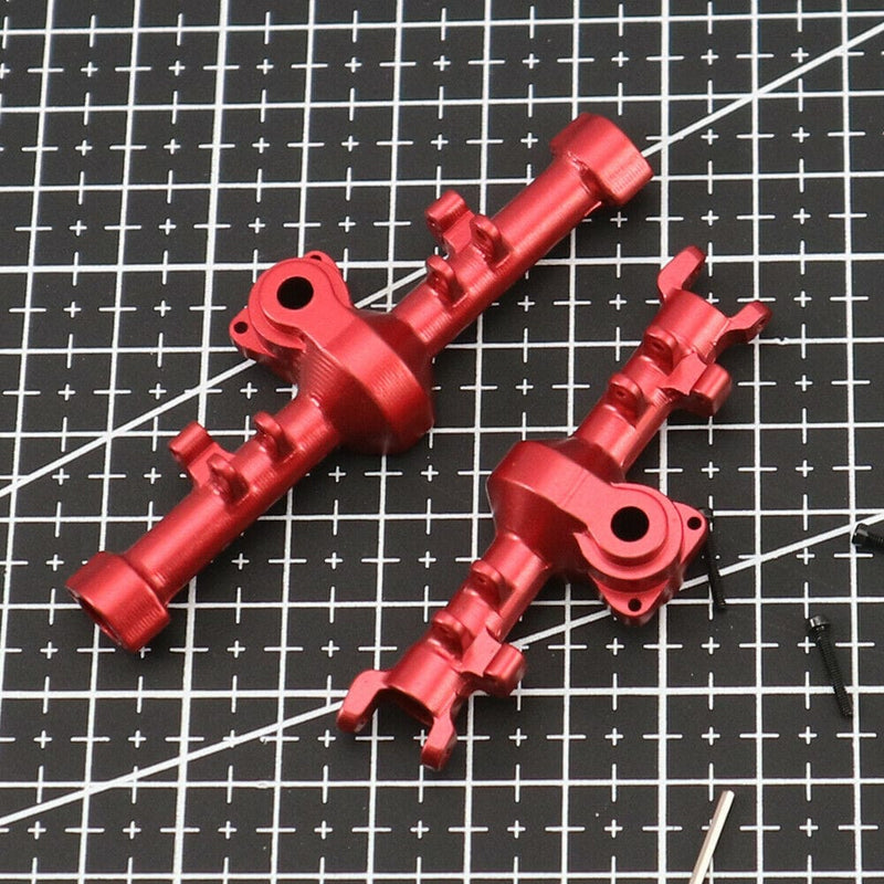RCAWD Red RCAWD Alloy Front & Rear Axle Housing For 1/24 Axial SCX24 Crawlers