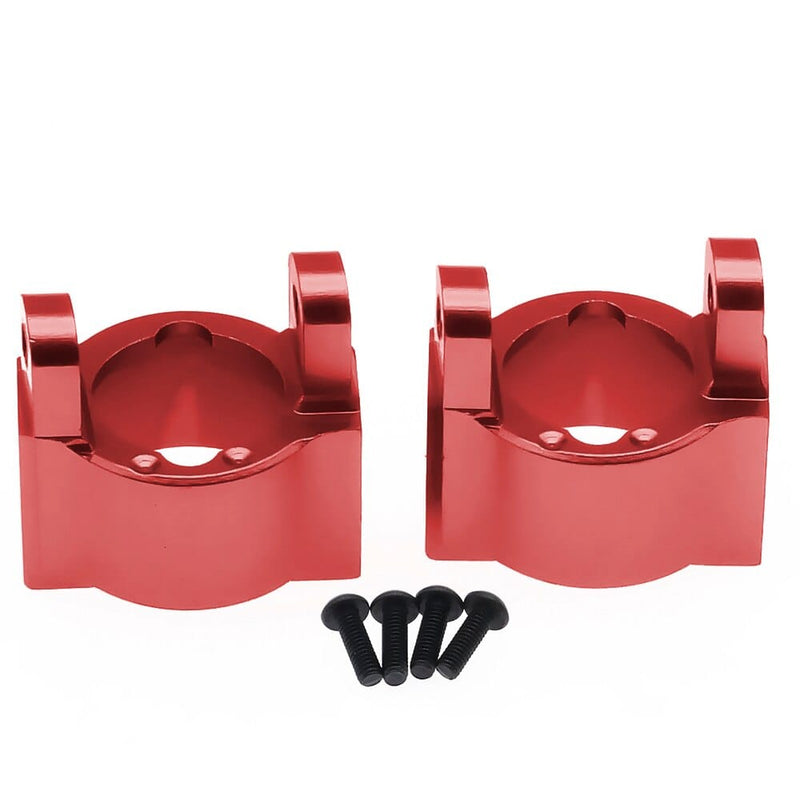 RCAWD Red RCAWD Aluminum C hub carrier for ECX 1/12 Barrage 1/18 Temper 1/10 RGT 136100 and FTX Outback crawler parts 2pcs