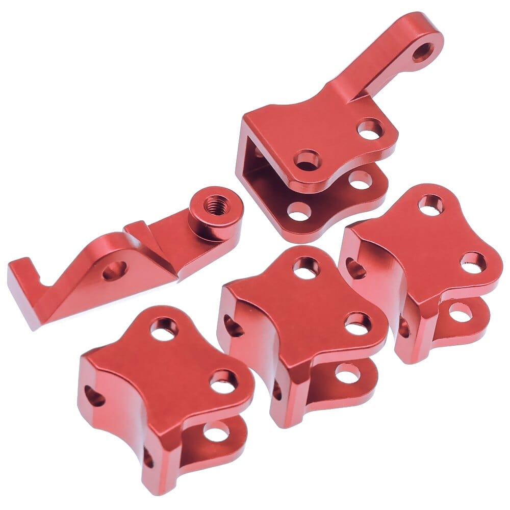 RCAWD Red RCAWD Aluminum link mounts set for 1/10 RGT 86100 86110 FTX5579 Outback Fury crawler parts 5pcs