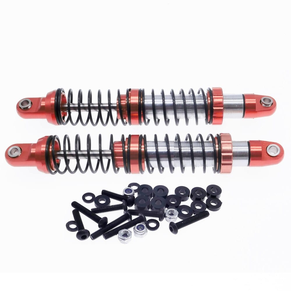 RCAWD Red RCAWD front and rear shock absorber damper oil filled type for 1/10 RGT 86100 86110 FTX5579 Outback Fury crawler part 2pcs