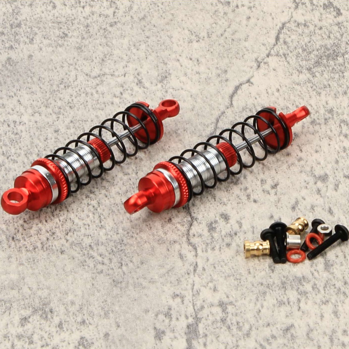 RCAWD Red RCAWD Losi mini-B mini-T 2x full alloy rear shock absorber damper oil filled type LOS213001