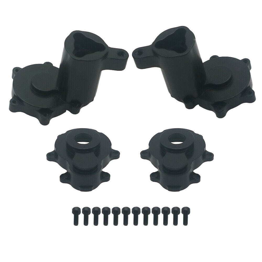 RCAWD REDCAT UPGRADE PARTS Black RCAWD rear outer portal housing for Redcat Racing Everest Gen 8 Scout II Crawler