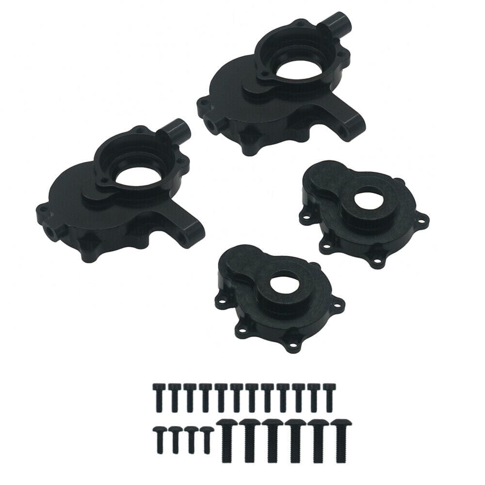 RCAWD REDCAT UPGRADE PARTS Front Outer Portal Housing Set RCAWD Alloy Upgraded Parts High Quality For 1/10 Redcat Gen8 V2 Scout II Crawler Black
