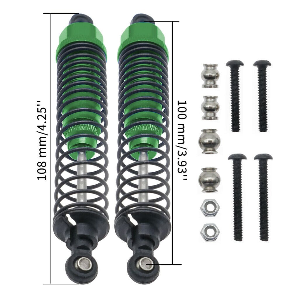RCAWD REDCAT UPGRADE PARTS Green RCAWD Alloy RC Shock Absorber 13850 For RC RedCat 1/10 Everest Gen7 Pro/Sport oil filled type