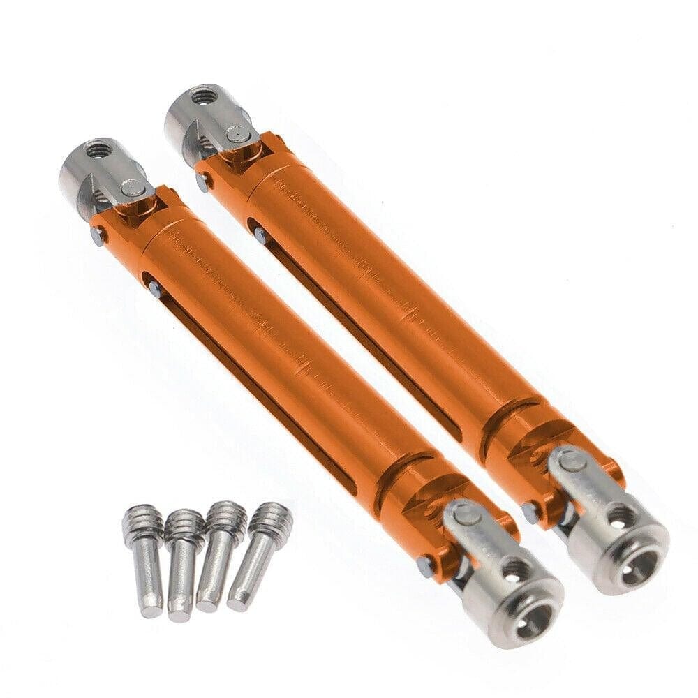 RCAWD REDCAT UPGRADE PARTS Orange RCAWD Alloy Center Drive Shaft 13819 For RC Car RedCat 1/10 Everest Gen7 Pro/Sport 2PCS