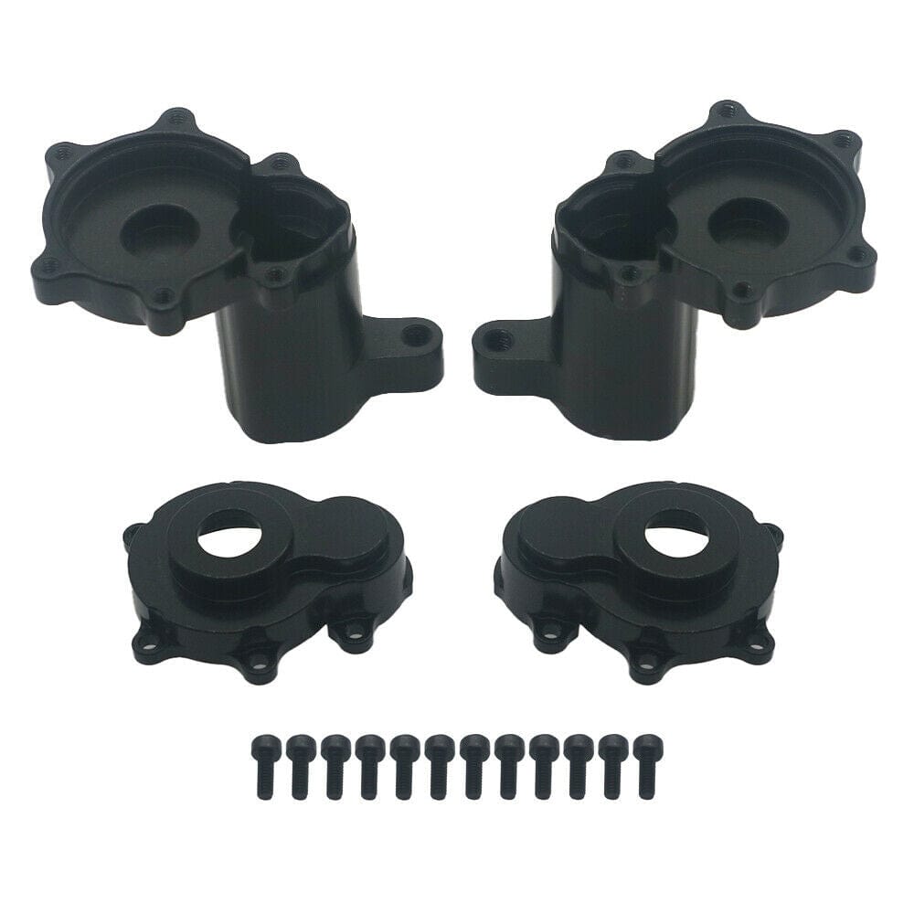 RCAWD REDCAT UPGRADE PARTS Rear Outer Portal Housing SetS RCAWD Alloy Upgraded Parts High Quality For 1/10 Redcat Gen8 V2 Scout II Crawler Black