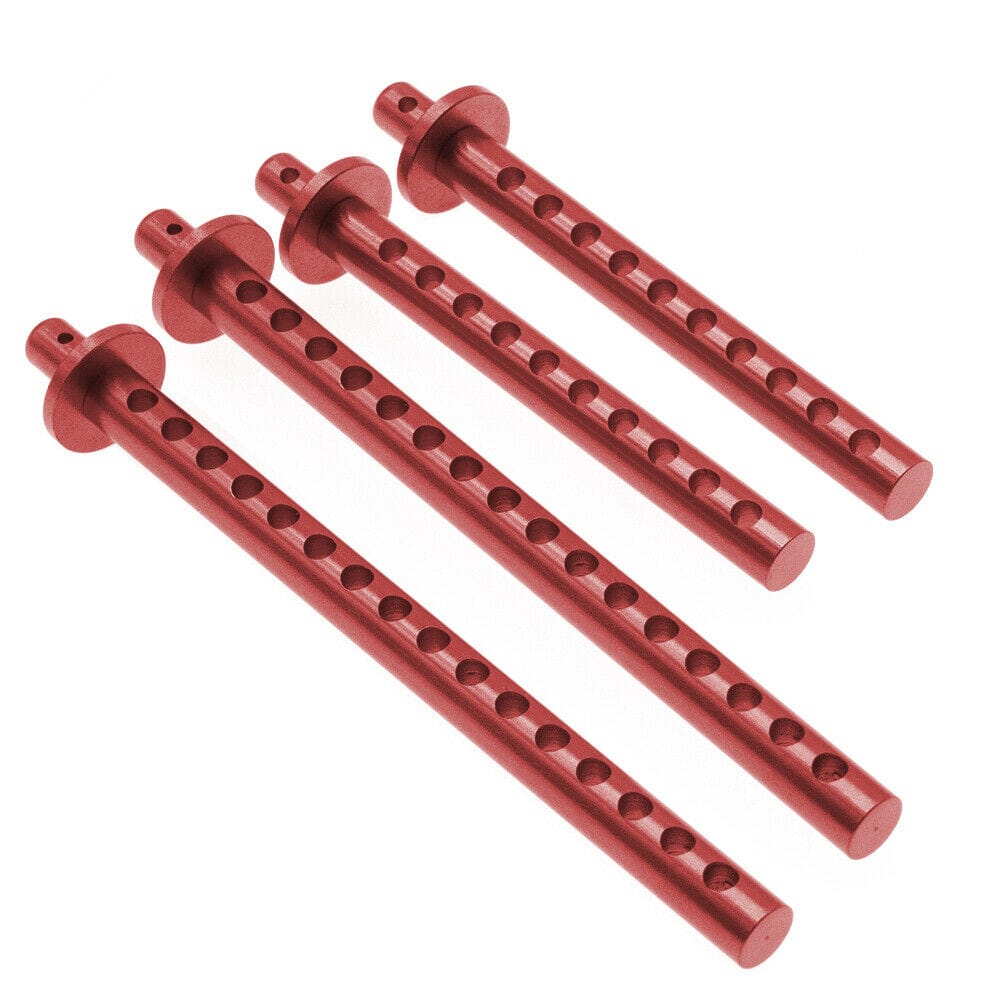 RCAWD REDCAT UPGRADE PARTS Red RCAWD Alloy Body Posts 138005 For RC Hobby Car RedCat 1/10 Everest Gen7 Pro/Sport 4PCS